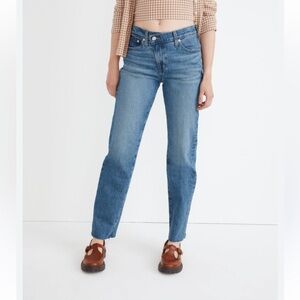 Madewell Perfect Vintage Straight Leg Mid Rise Blue Jeans Women's size 23